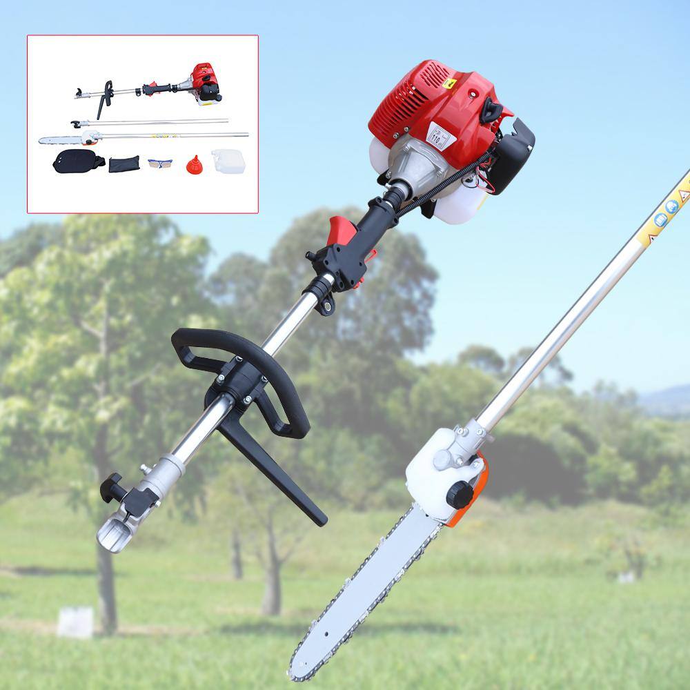 YIYIBYUS BI-MLLCR-387 12 in. Blade 42.7 cc 2-Stroke Petrol Engine Cordless Pole Saw Pruner Gas Chainsaw