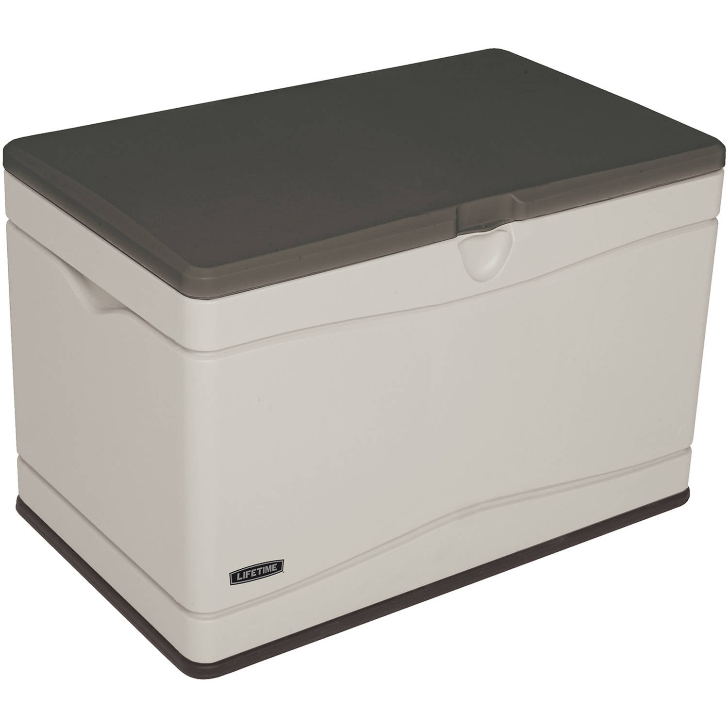Lifetime Heavy-Duty 80 Gallon Plastic Deck Box. Desert Sand