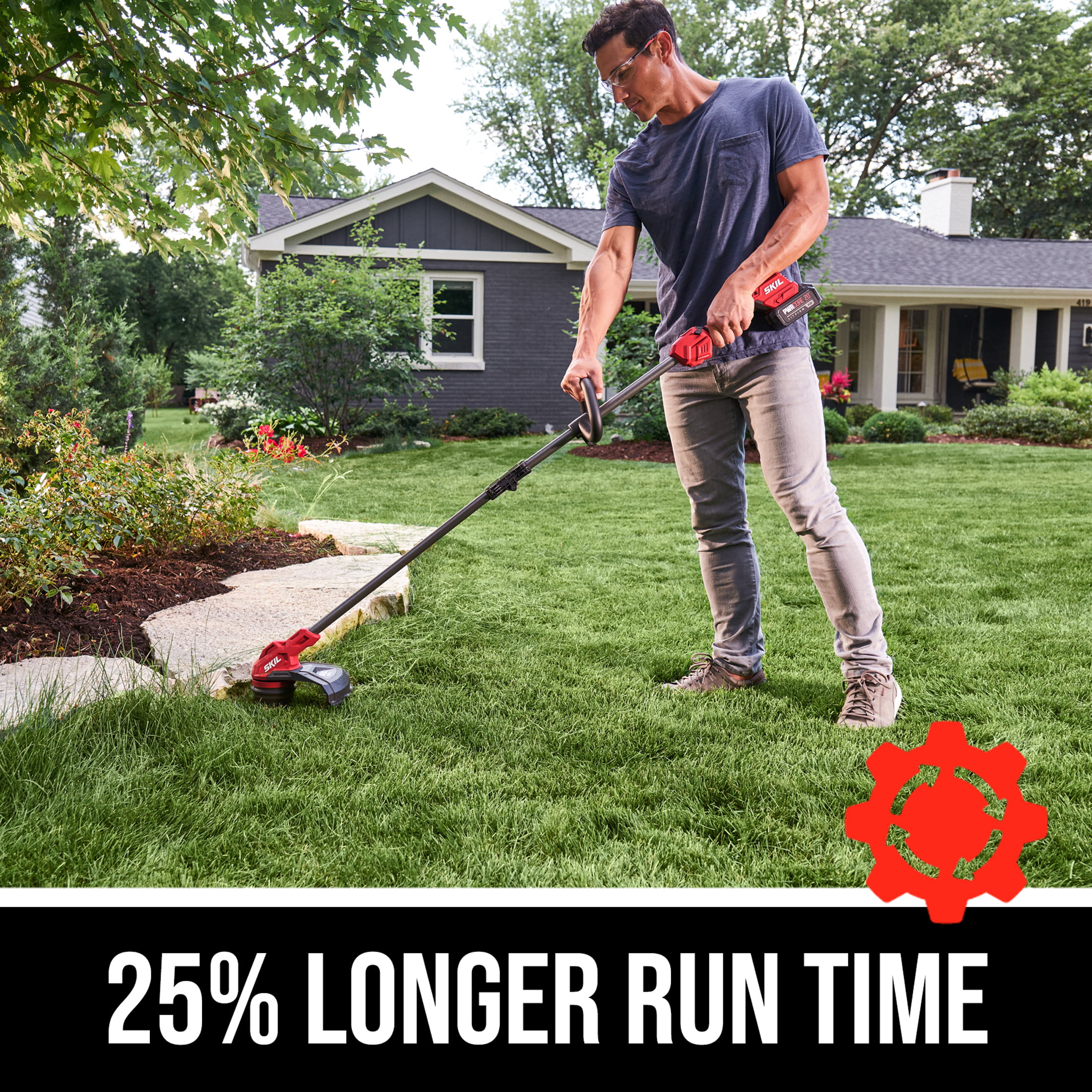 SKIL 20V Battery Powered Brushless 13″ String Trimmer & Brushless Leaf Blower Combo Kit