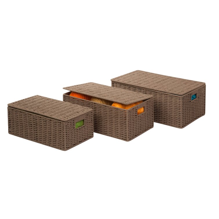 3 Piece Wicker Basket Set