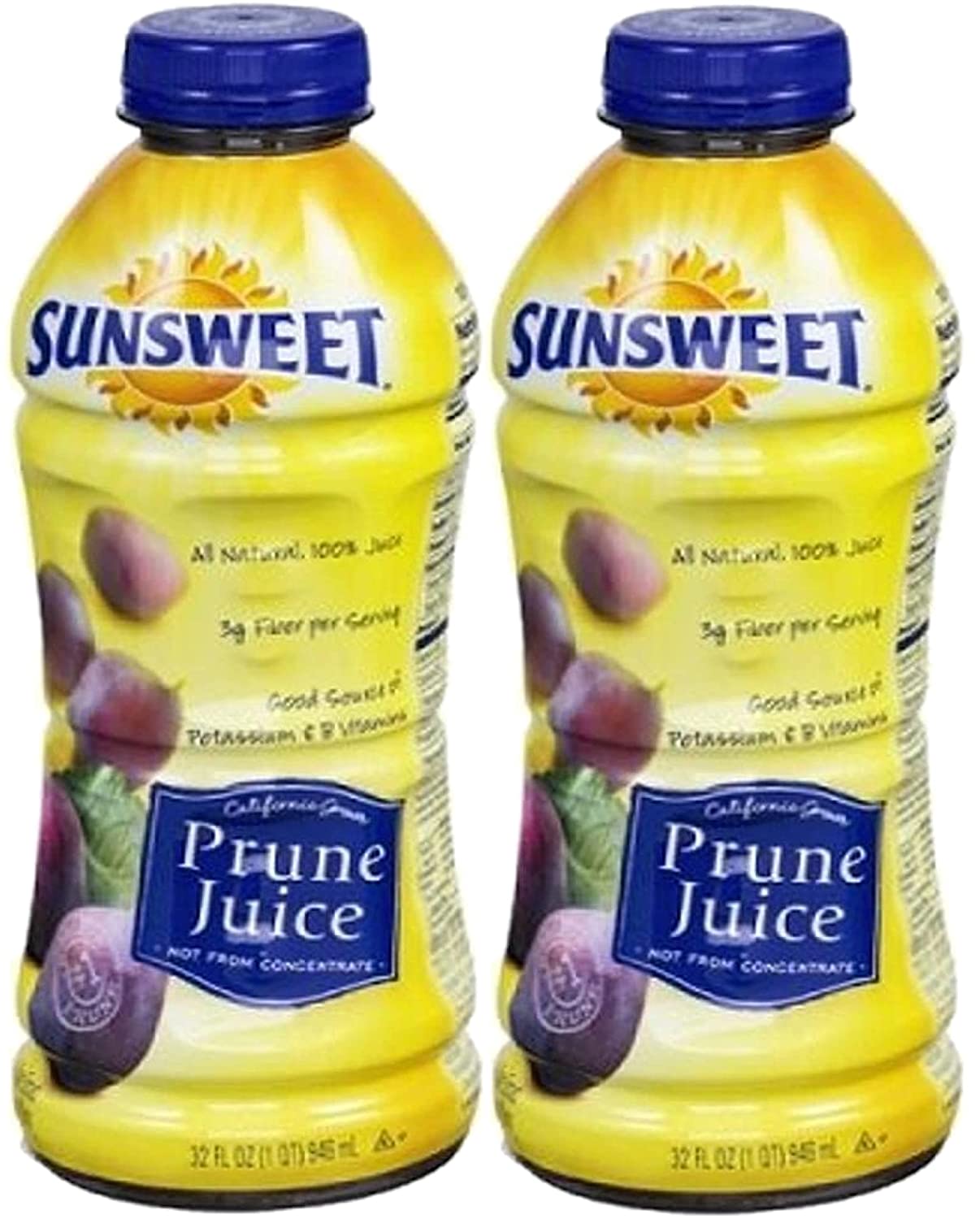 Bay Area Marketplace Sunsweet Prune Juice. 32 ounce 2-Pack