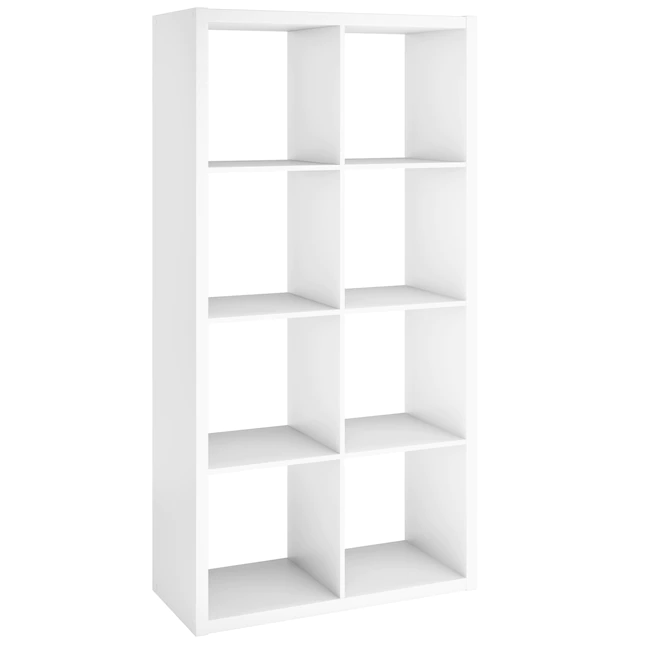 ClosetMaid  57.95-in H x 29.87-in W x 13.5-in D White Wood Laminate 8 Cube Organizer