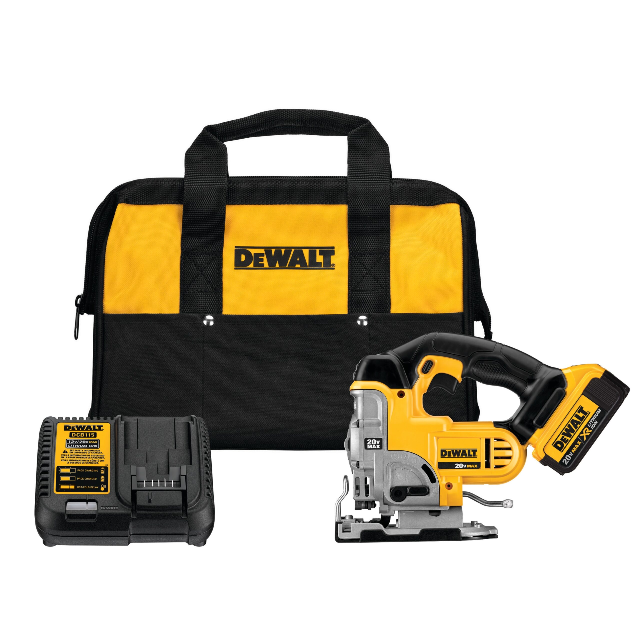 DEWALT 20-Volt Max Variable Speed Keyless Cordless Jigsaw (Charger Included and Battery Included)