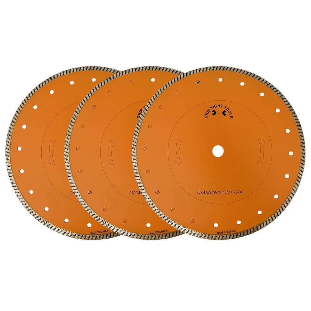 Grip Tight Tools Classic 10-in Wet/Dry Turbo Rim Diamond Saw Blade