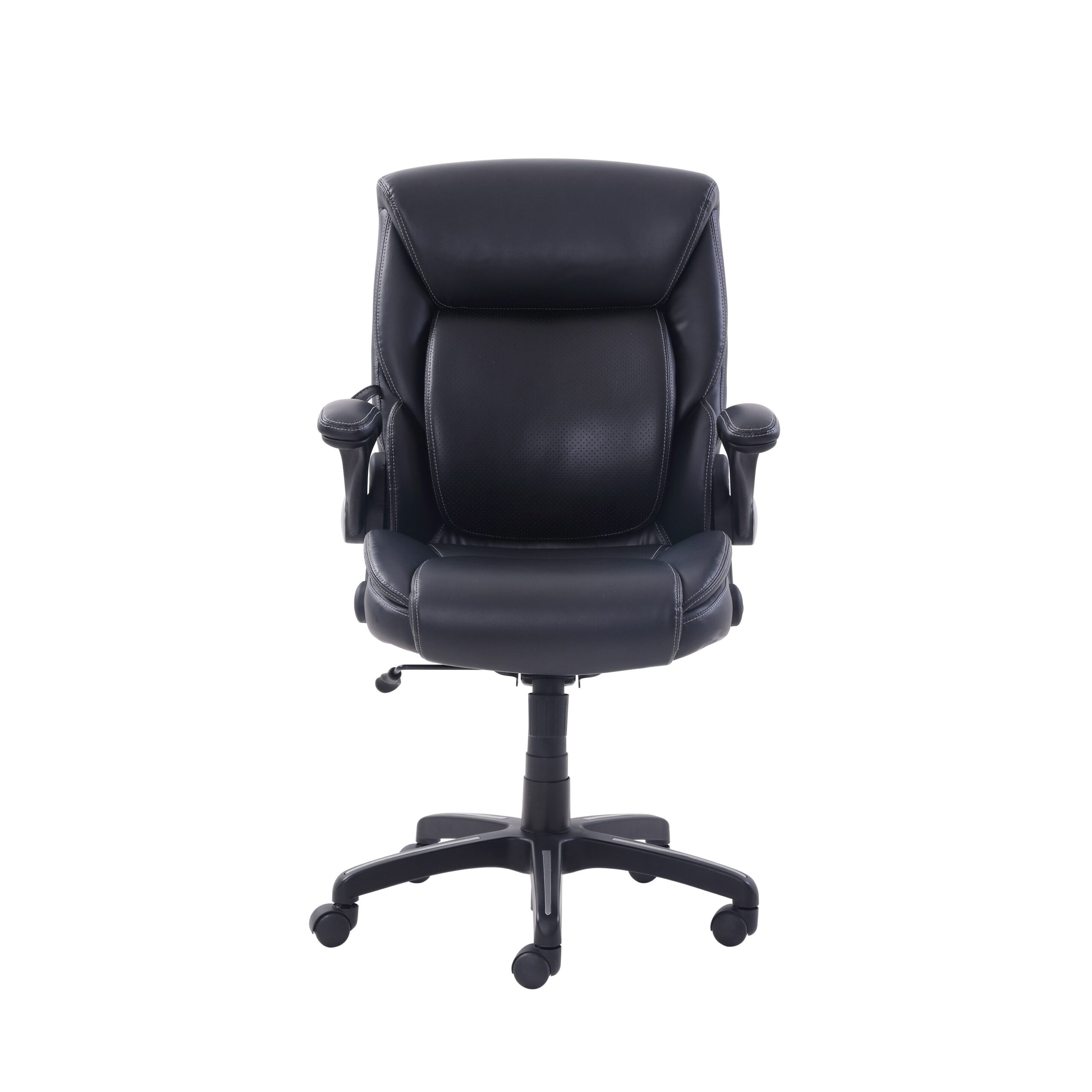 Serta Air Lumbar Bonded Leather Manager Office Chair. Black