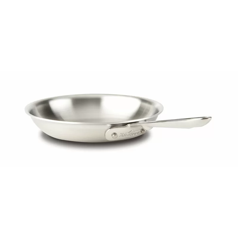 All-Clad BD55112 D5 Brushed Stainless Steel 5-Ply Bonded Dishwasher Safe Fry Pan / Cookware. 12-Inch. Silver