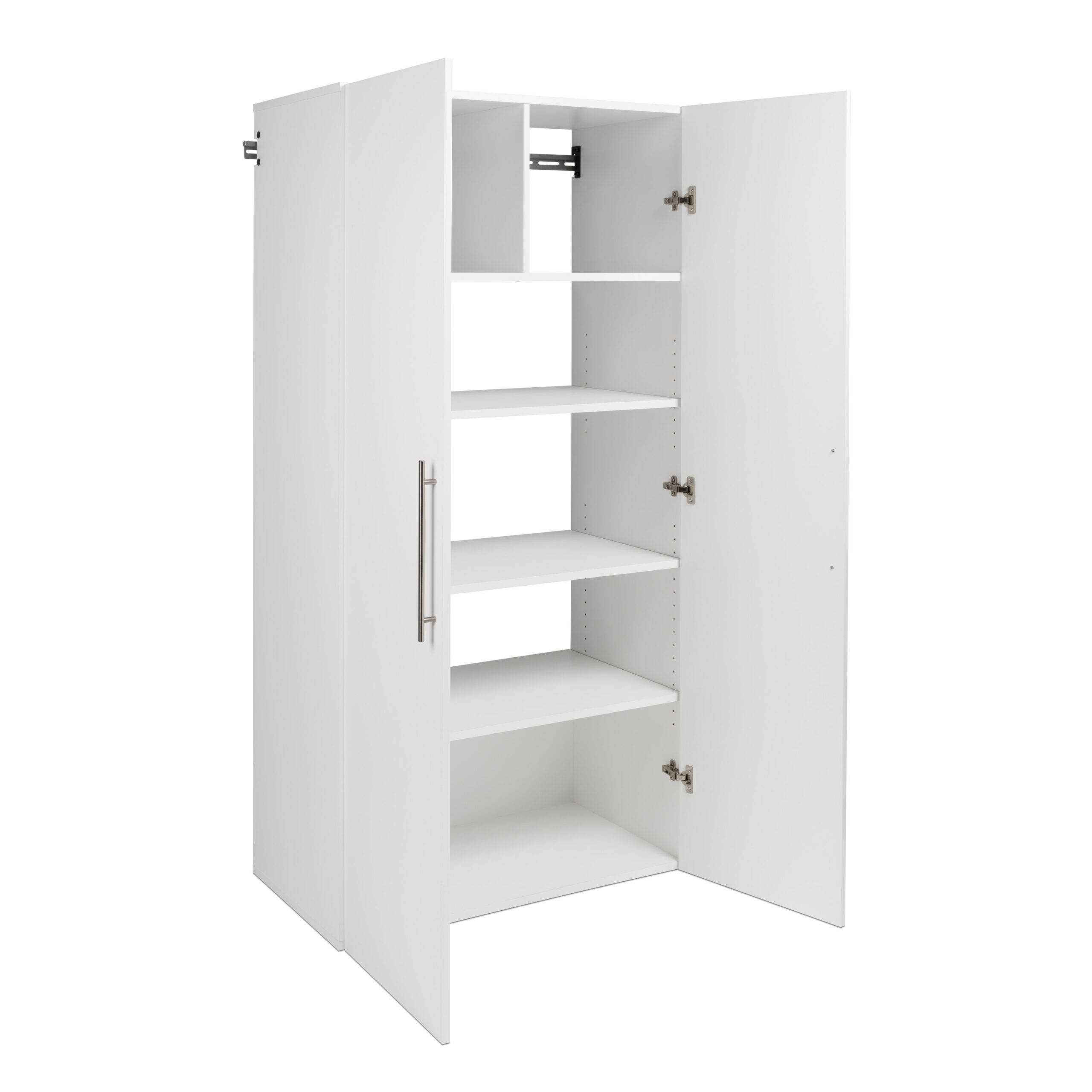 Prepac HangUps 36-in W x 72-in H Wood Composite White Wall-mount Utility Storage Cabinet