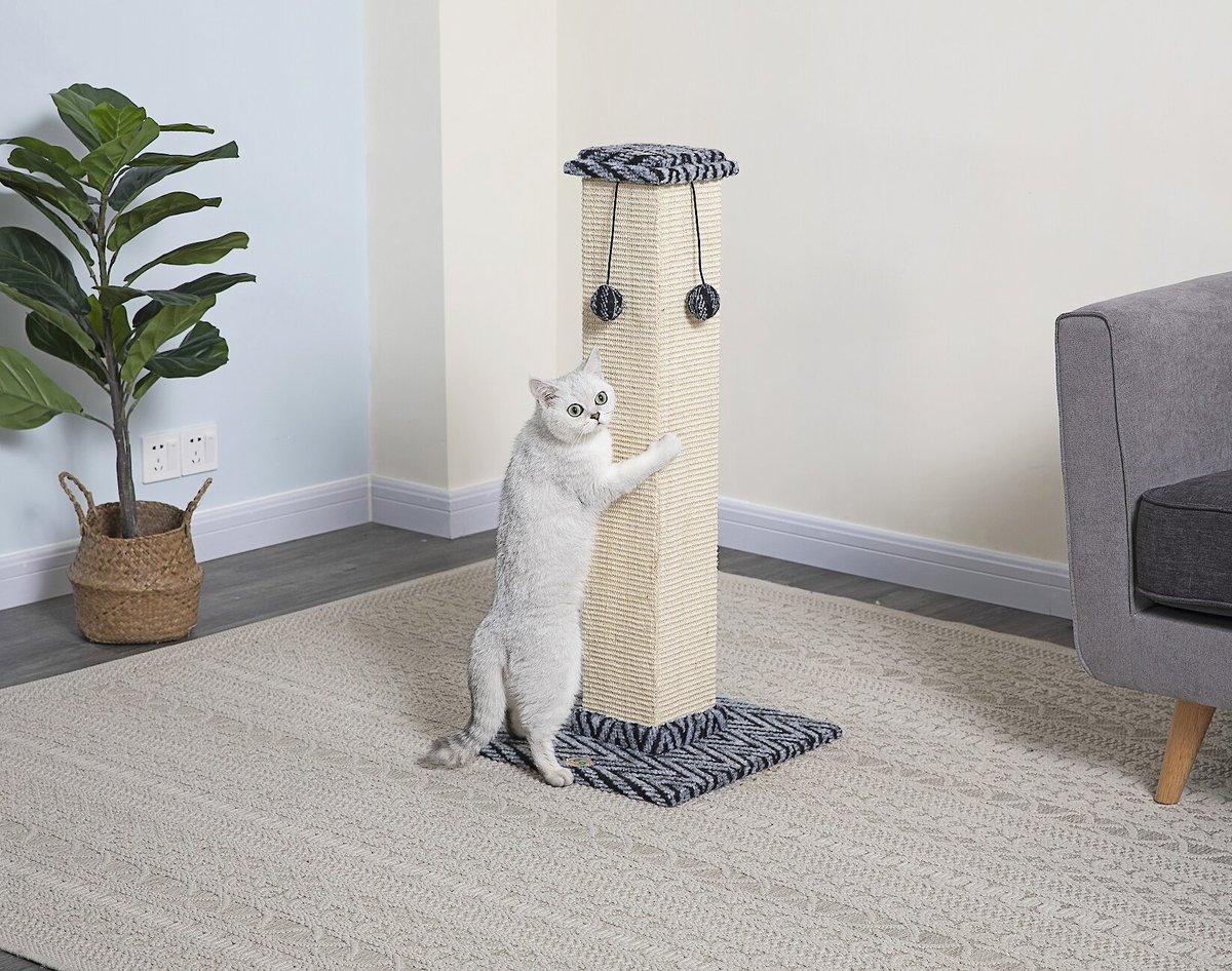 Go Pet Club 35-in Cat Scratching Post (Gray)