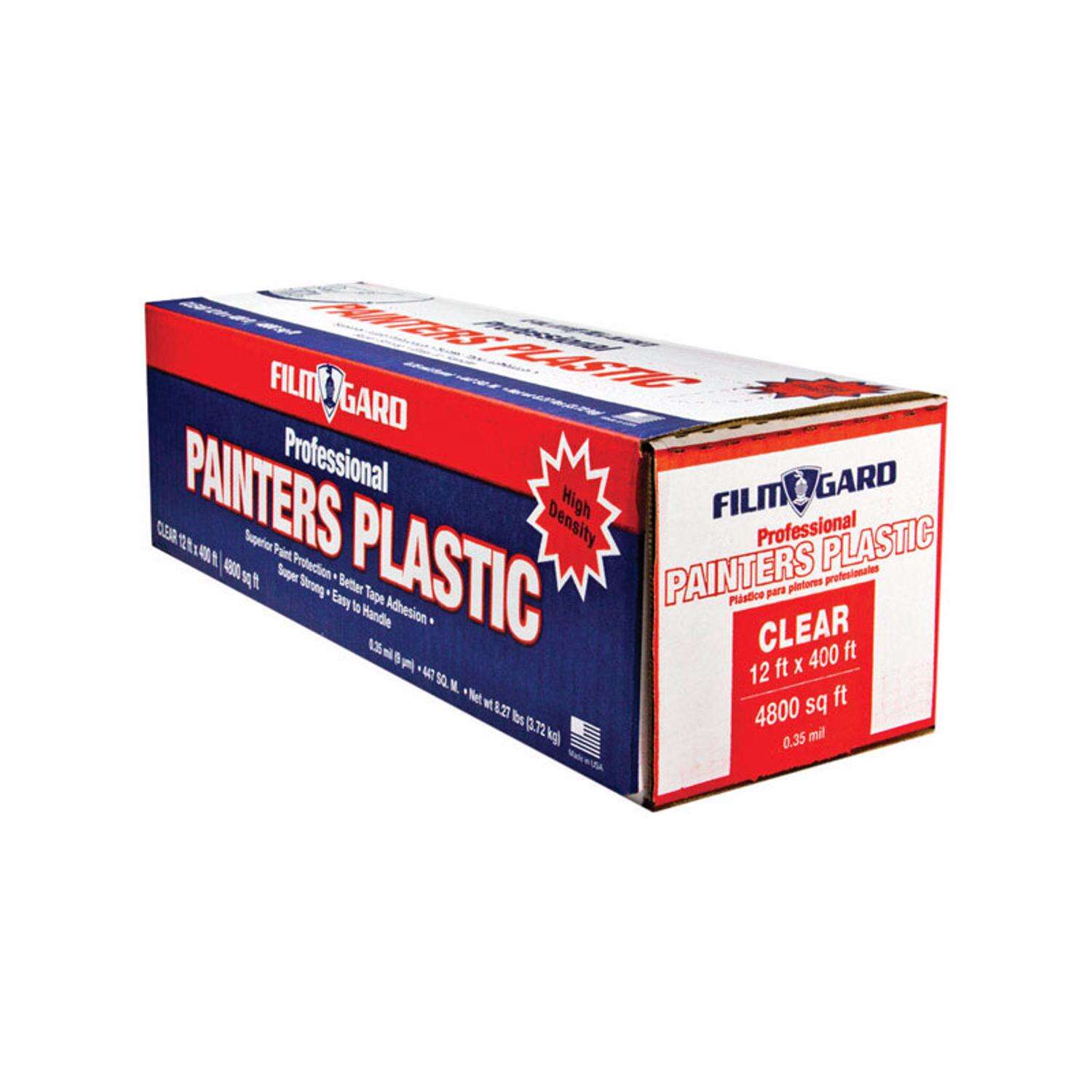 Film-Gard 12 ft. W x 400 ft. L x 0.35 mil Professional Grade Painter-s Plastic 1 pk
