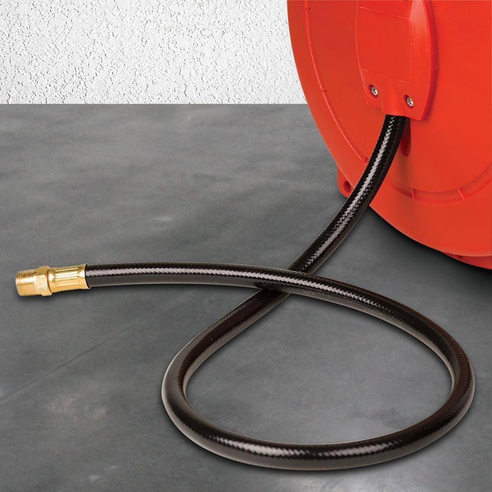 Workforce L8250 3/8 in. x 50 ft. Enclosed Plastic Retractable Air Hose Reel