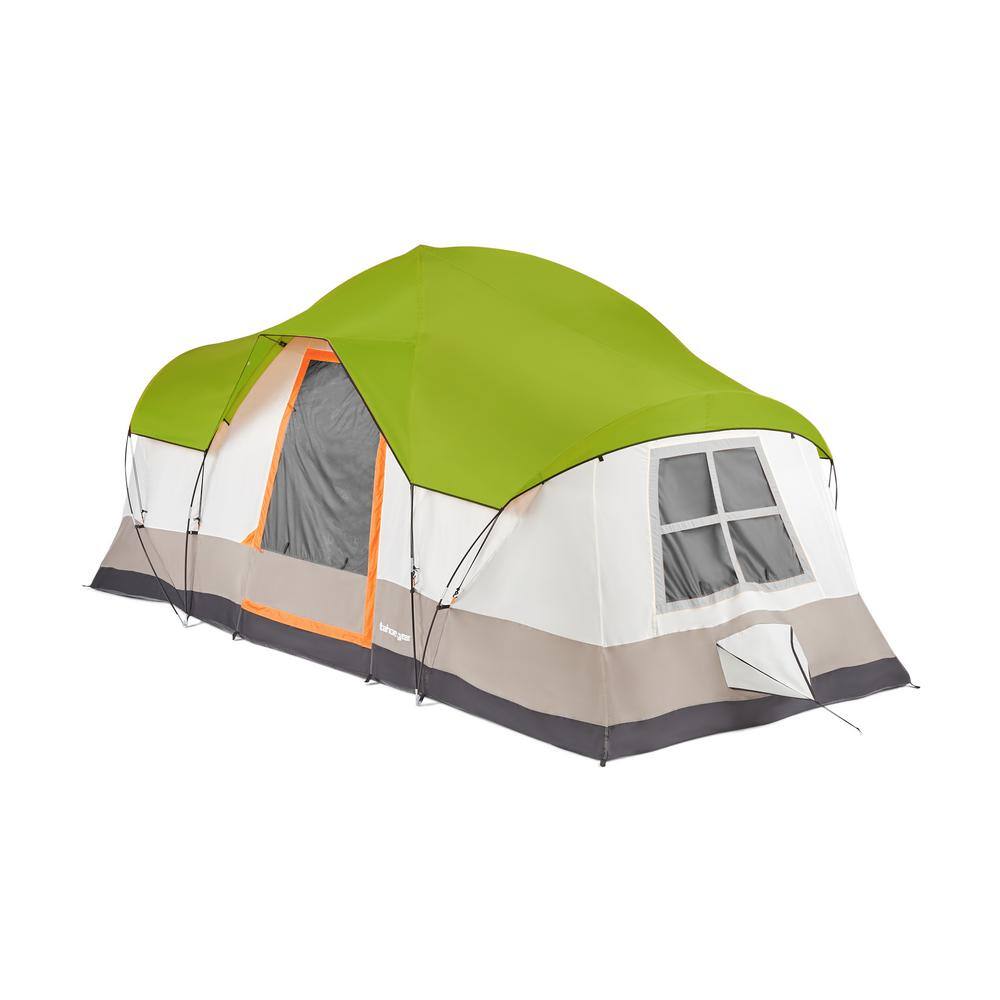 Tahoe Gear TGT-OLYMPIA-10-D Green and Orange Olympia 10 Person 3 Season Outdoor Camping Tent