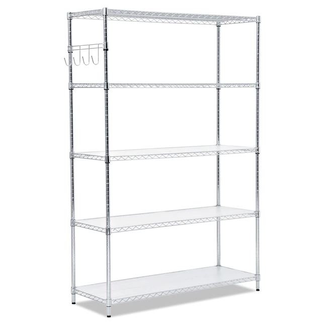 Alera ALESW654818SR Steel 5-Tier Utility Shelving Unit (48-in W x 18-in D x 72-in H)