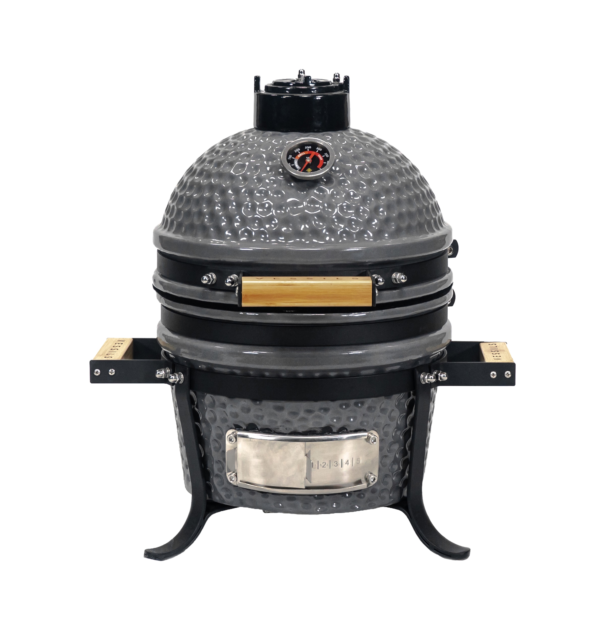 VESSILS MY13TT004 9.8-in W Gray Kamado Charcoal Grill