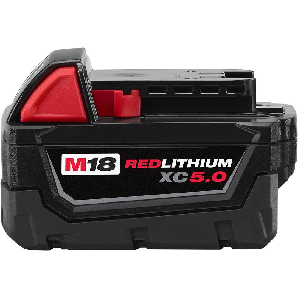 Milwaukee 2810-20-48-11-1850 M18 FUEL 18-Volt Lithium-Ion Brushless Cordless 1/2 in. Mud Mixer with M18 5.0 Ah Battery