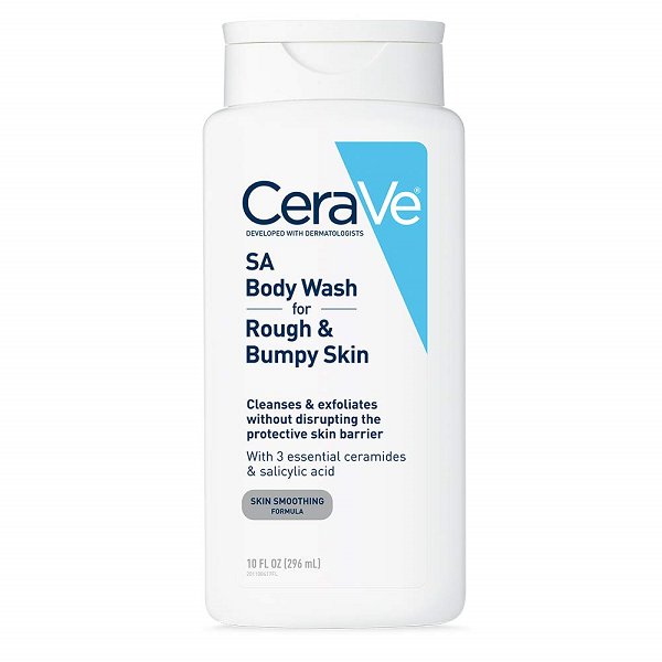 CeraVe Body Wash Salicylic Acid | Fragrance Free Body Wash to Exfoliate Rough