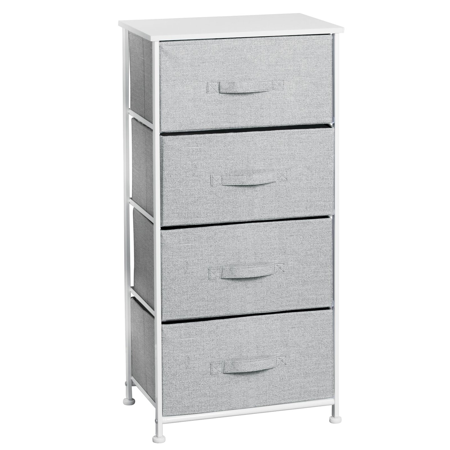 mDesign Vertical Dresser Storage Tower with 4 Drawers