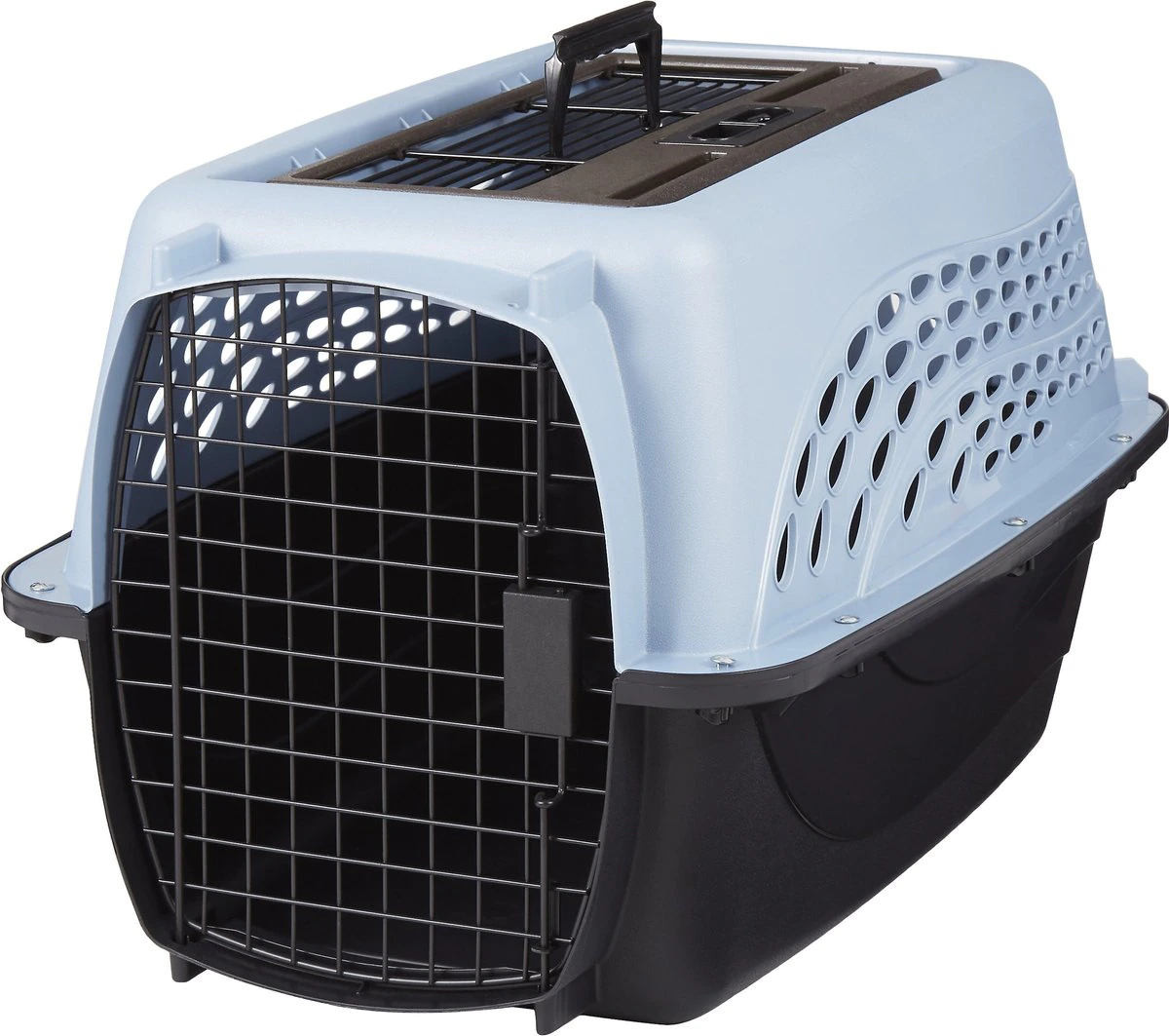 Petmate Two Door Pet Kennel for Pets up to 15 Pounds. Medium Blue