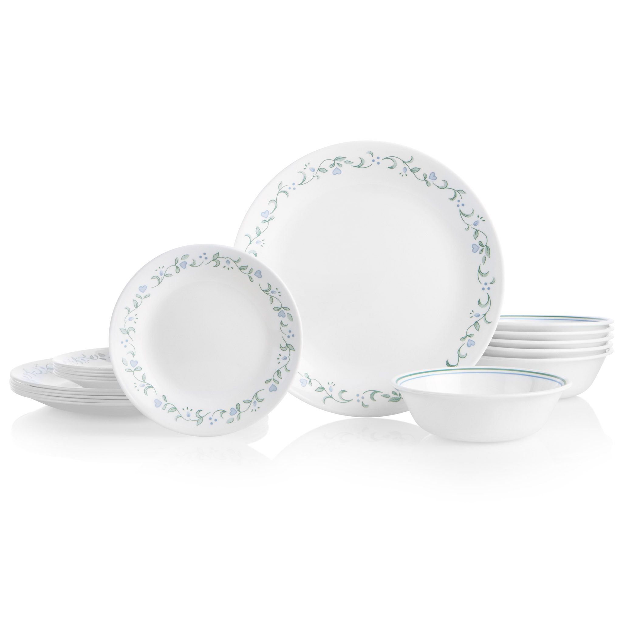 Corelle Country Cottage 18-piece Dinnerware Set. Service for 6