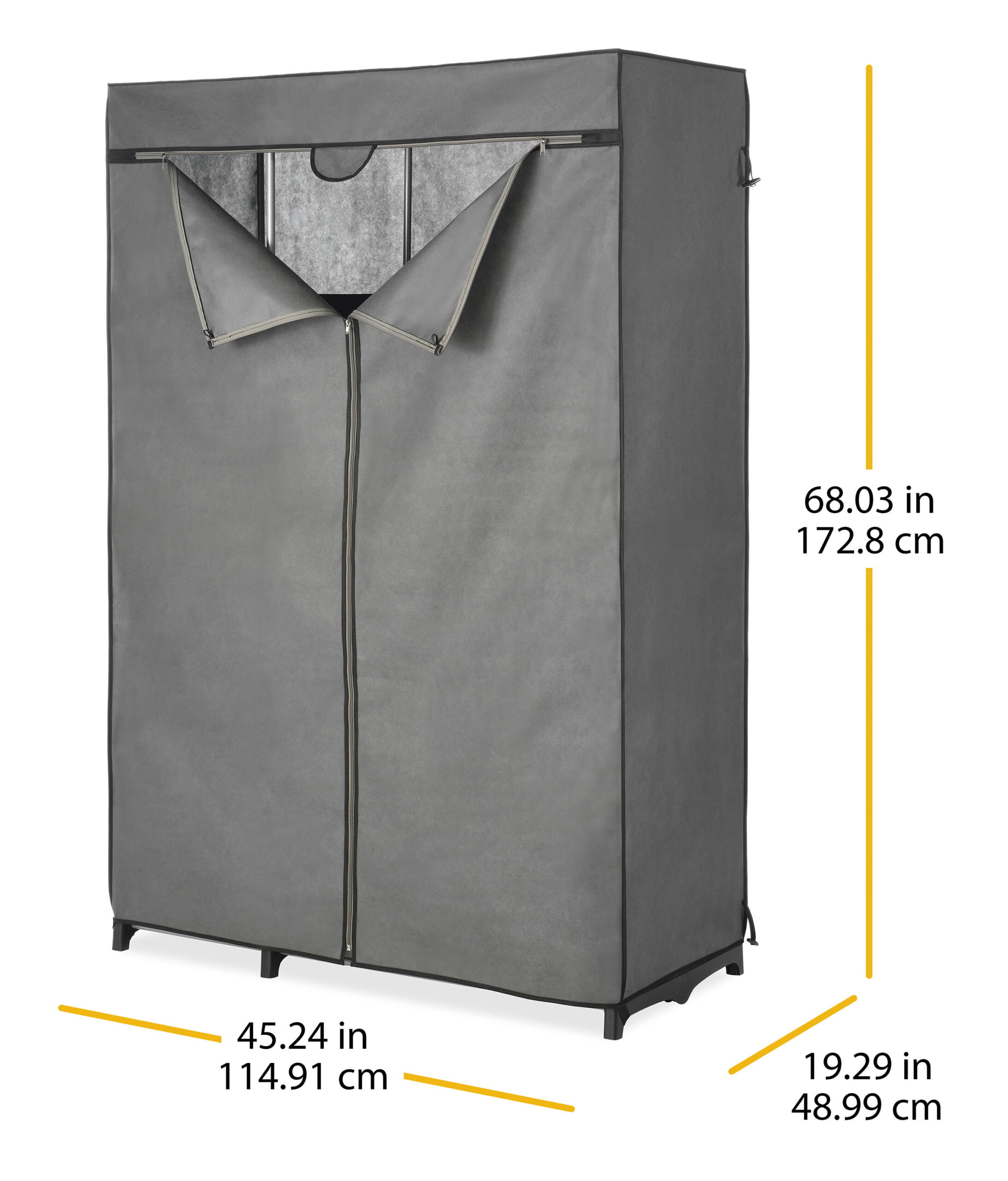 Whitmor Deluxe Utility Closet Organizer - 6 Shelves - Metal - Removable Cover