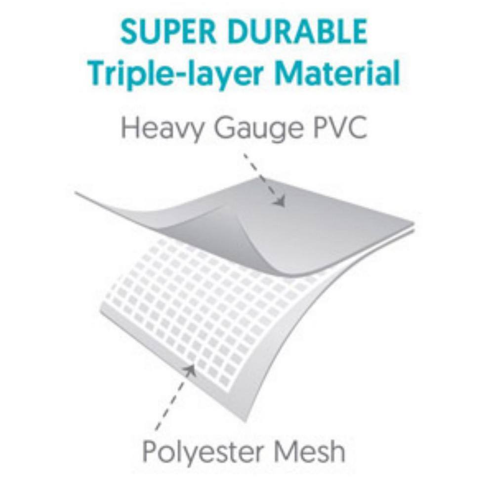 Afoxsos HDMX2551 12 ft. x 12 ft. Circular 30 in. Deep Inflatable Pool Above Ground Swimming Pool