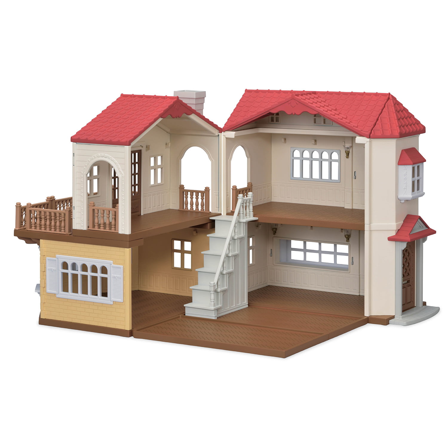 Calico Critters Red Roof Country Home. Dollhouse Playset