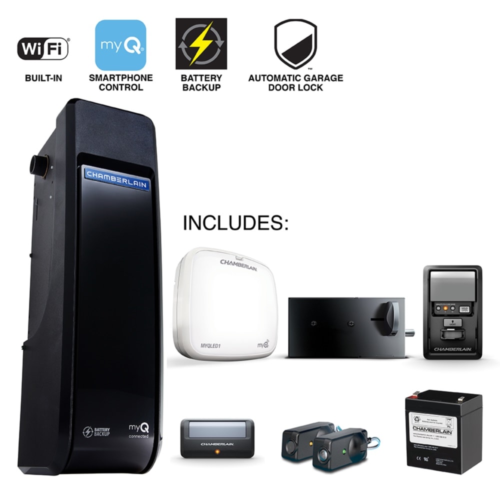 Chamberlain myQ Next Gen Smart Direct Drive Garage Door Opener Works with Myq Wi-fi Compatibility Battery Back-up LED Light