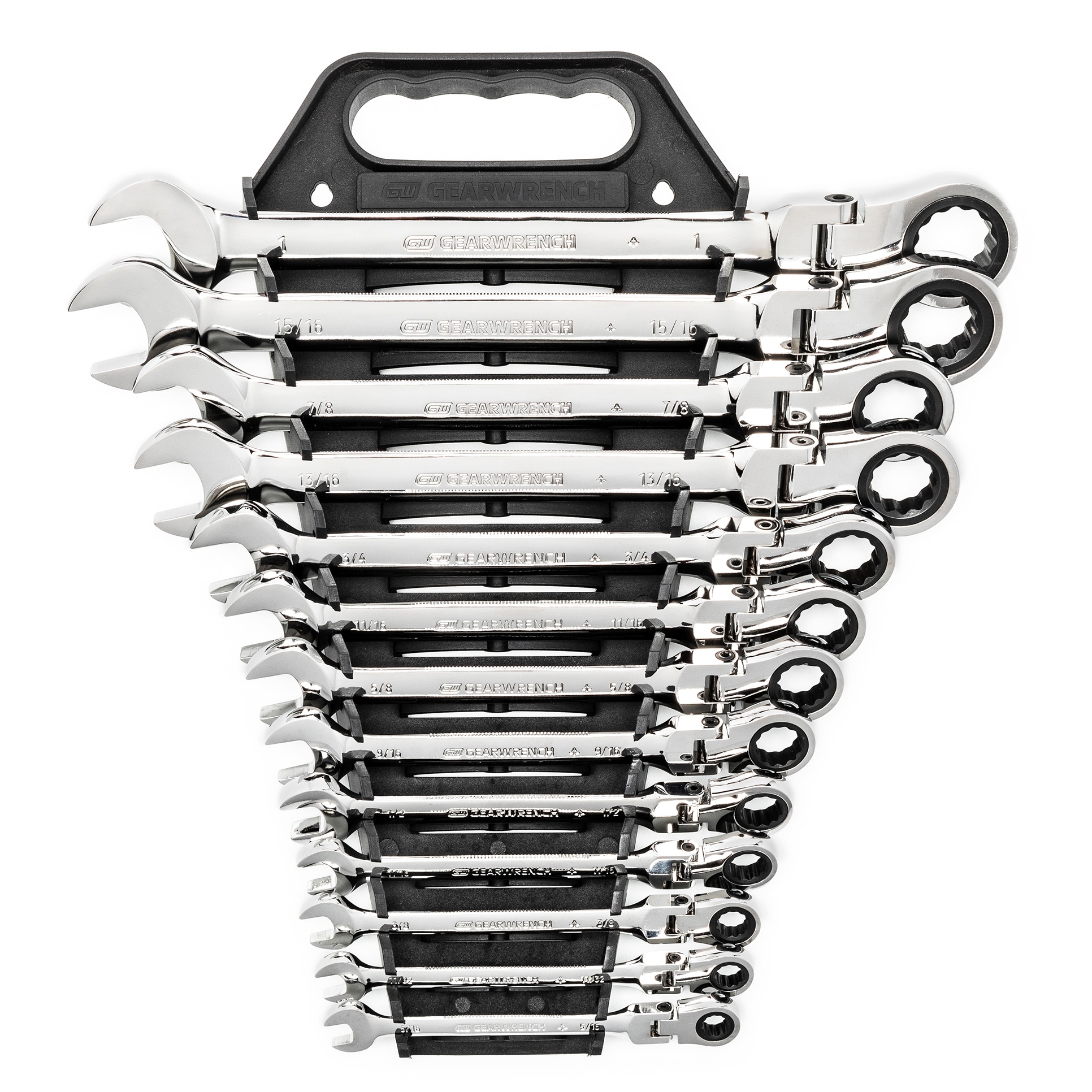 GEARWRENCH 13-Piece Set 12-point Standard (SAE) Flexible Head Ratchet Wrench