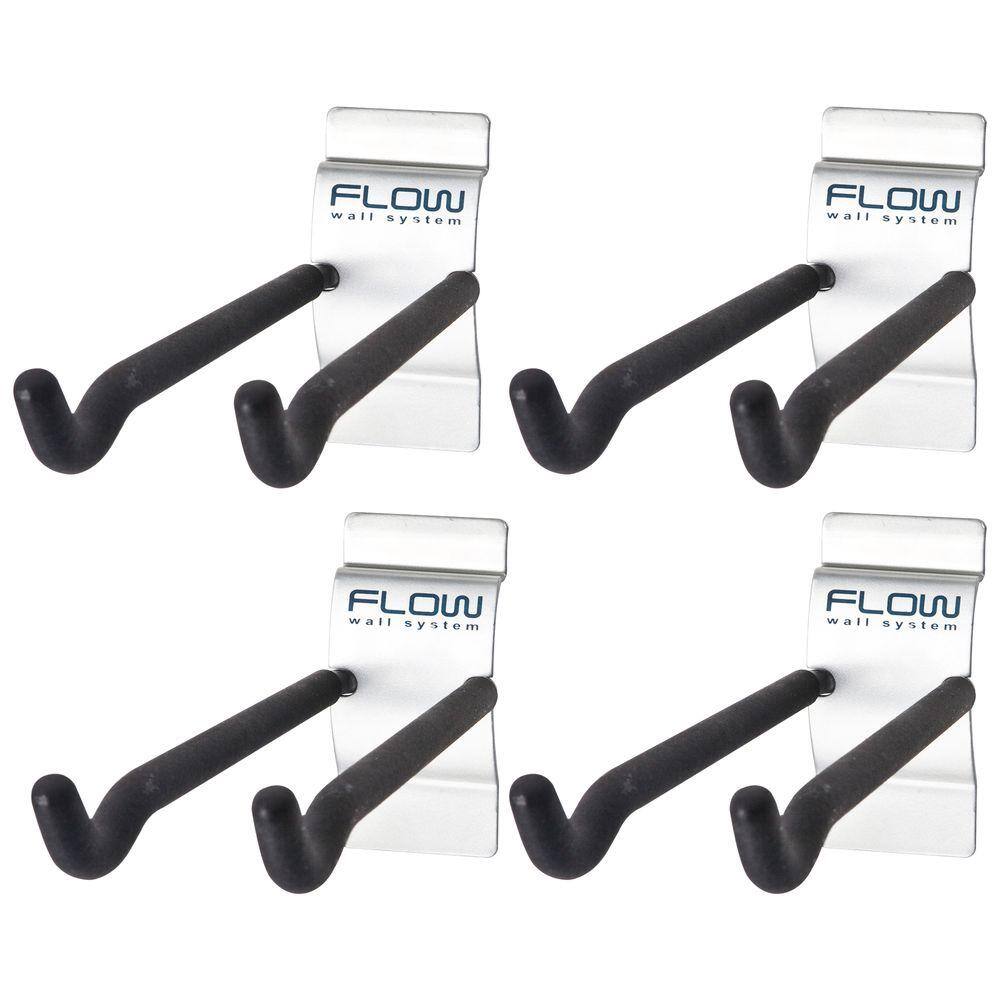 Flow Wall FSH-036-4 Silver Storage Hook (4-Pack)