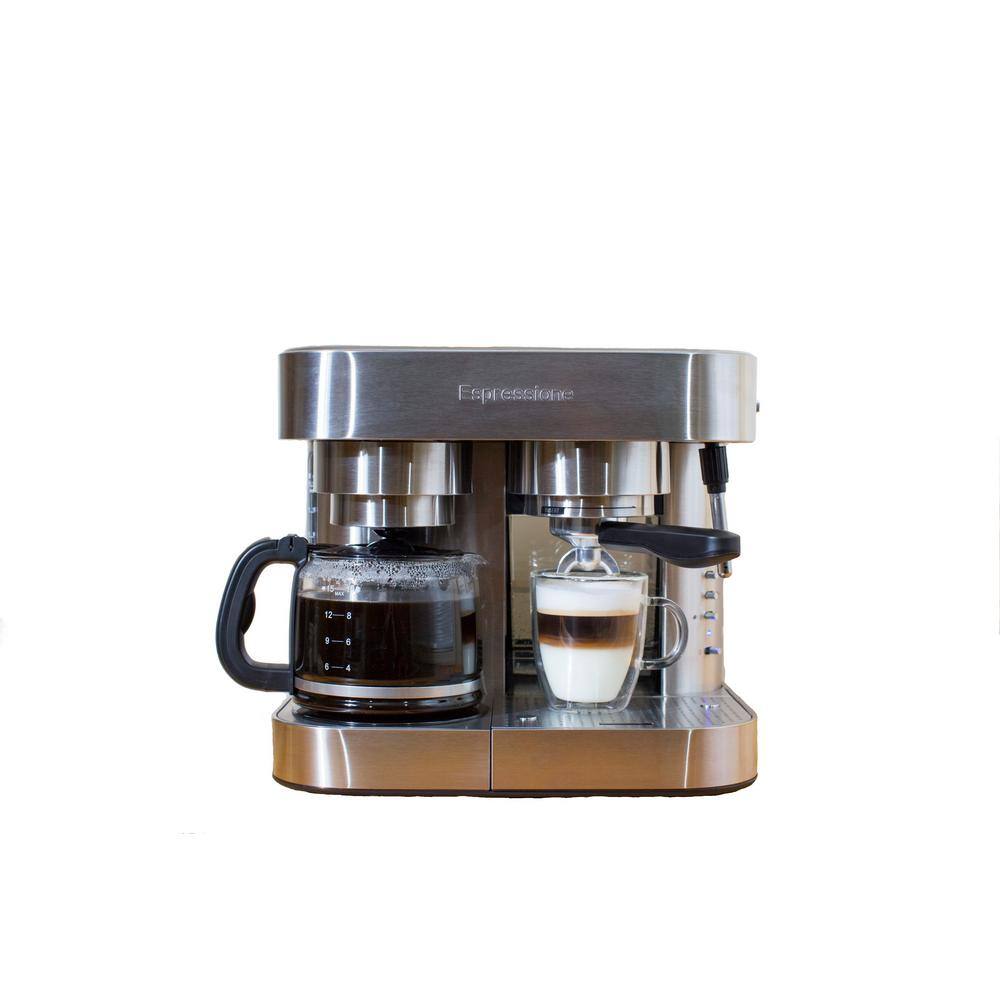 Espressione  10-Cup Stainless Steel Coffee Maker and Espresso Machine
