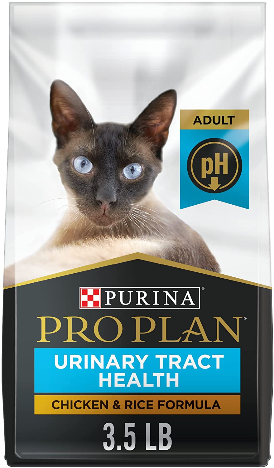 Purina Pro Plan Urinary Tract Dry Cat Food. Chicken and Rice Formula - 3.5 lb. Bag