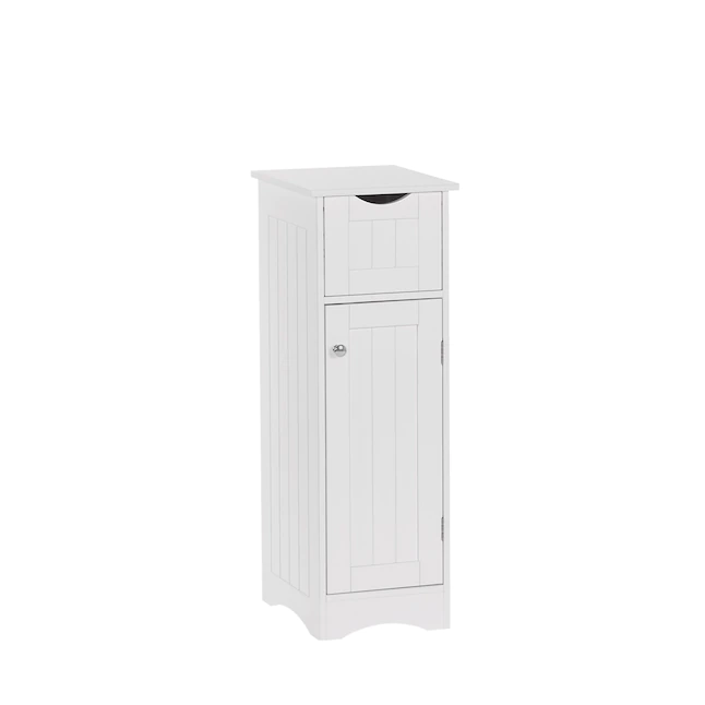 RiverRidge 06-142 Ashland 11-in W x 32-in H x 13.5-in D White Mdf Freestanding Linen Cabinet