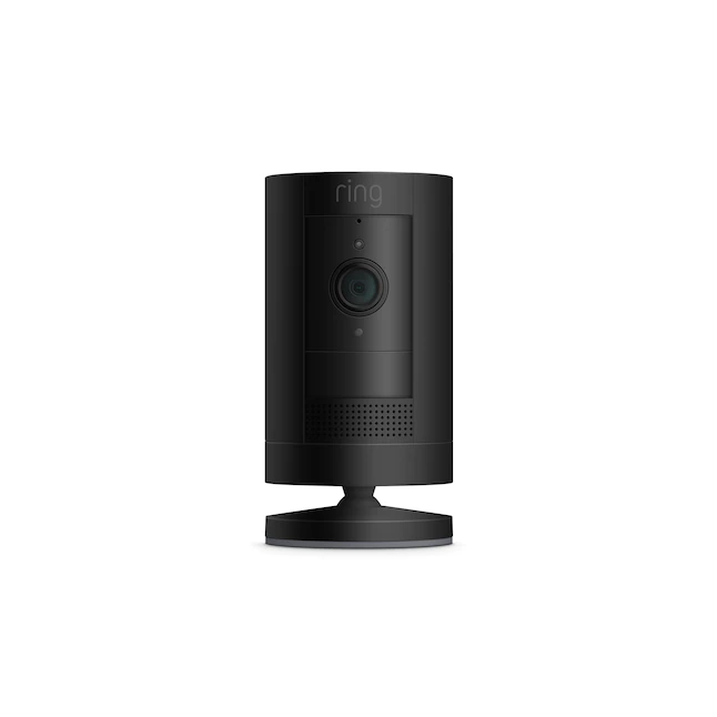 Ring Stick Up Cam Battery – Battery-powered Indoor/Outdoor Smart Security Camera with two-way talk – Black
