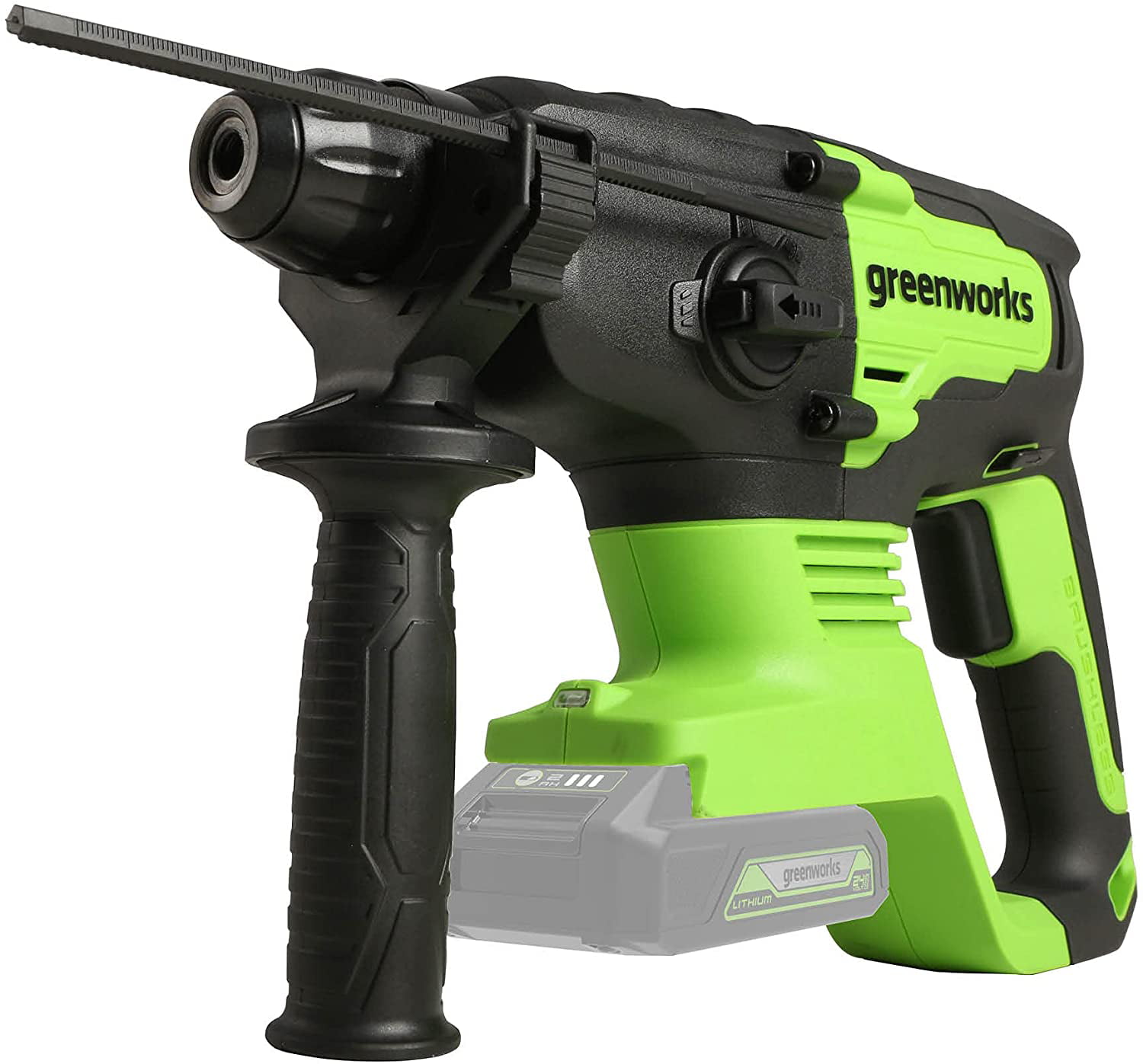 Greenworks 24V Brushless SDS-Plus 2J Rotary Hammer. Battery Not Included HM24L00