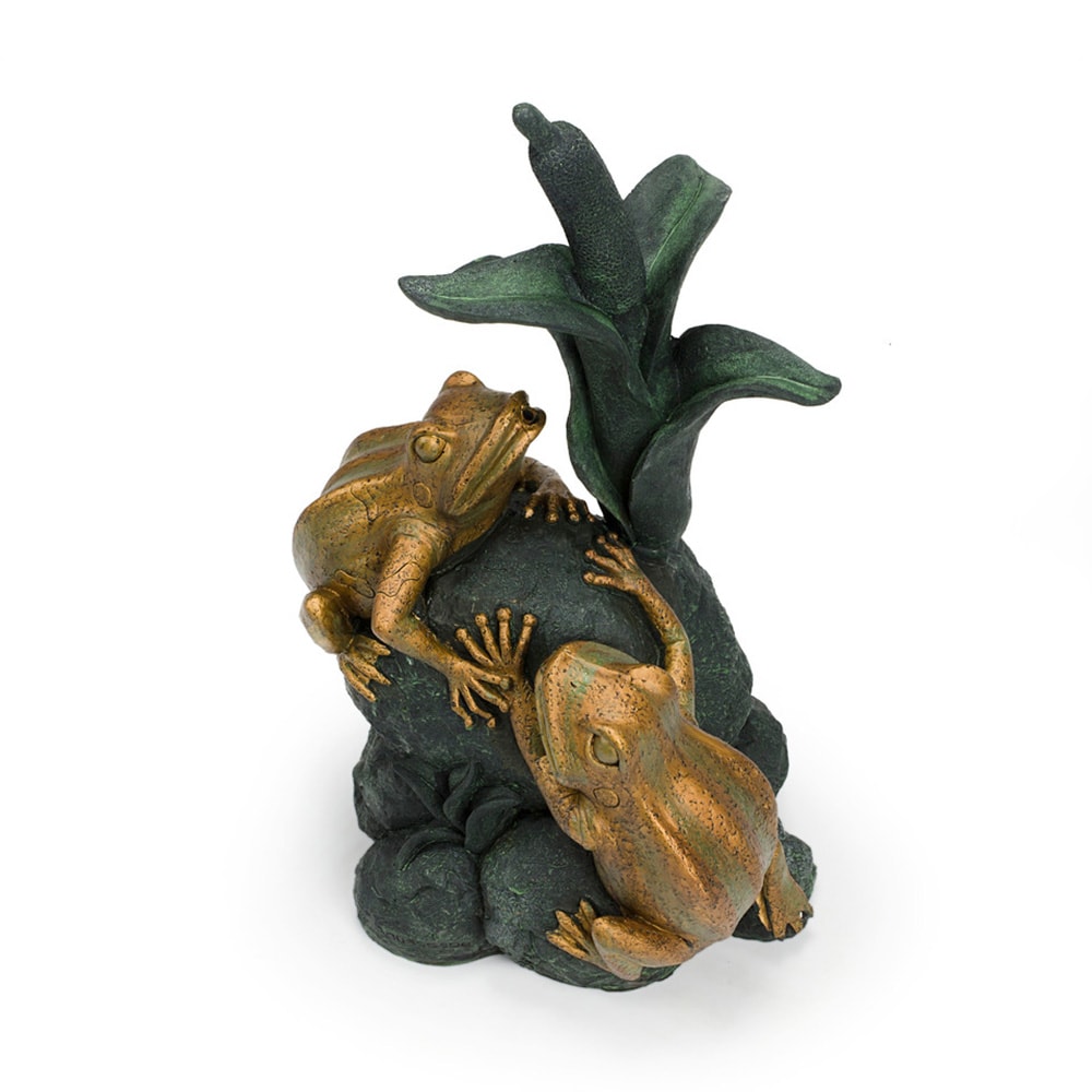 Aquascape 78304 Double Frog Cattail Spitter Fountain