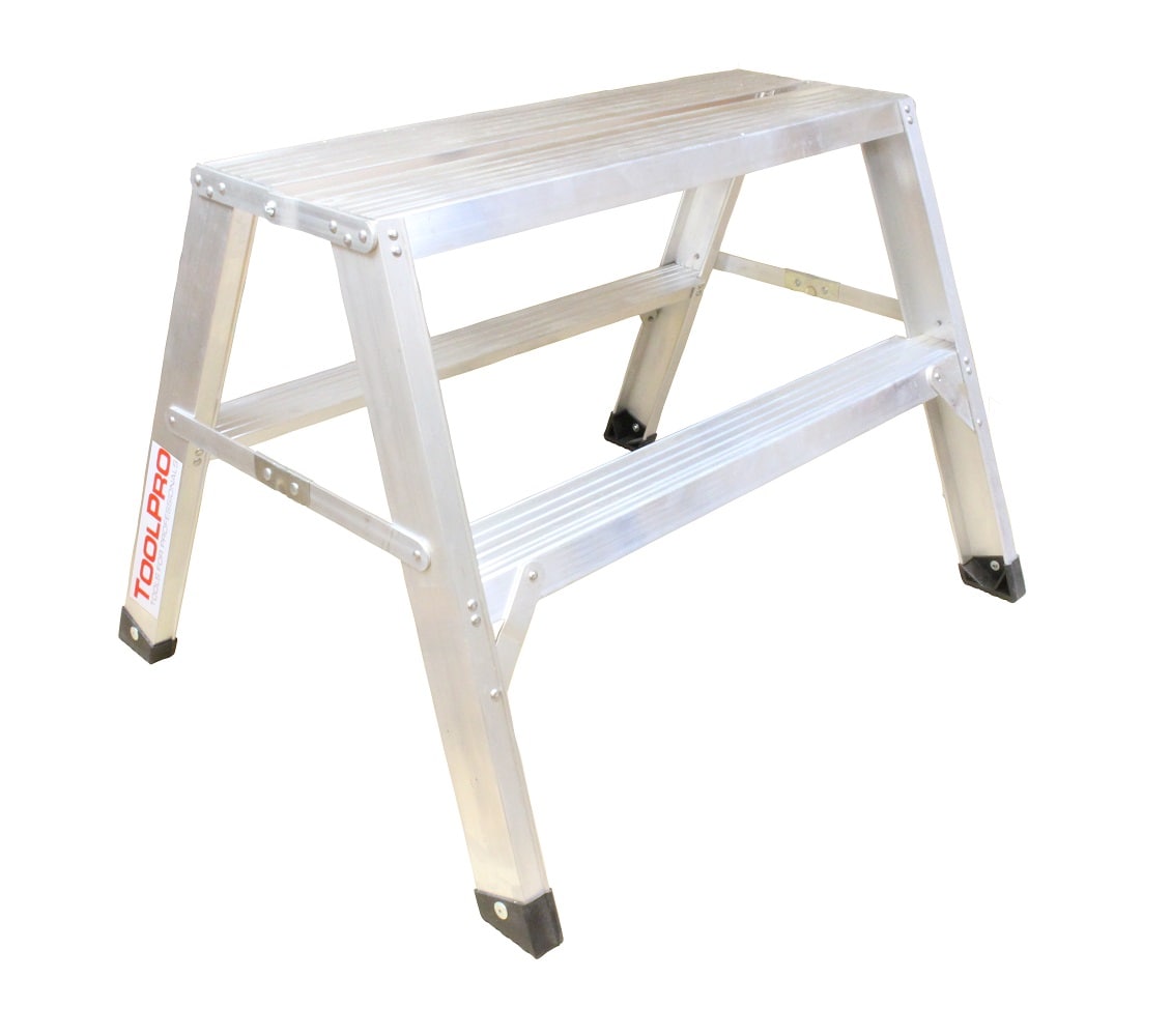ToolPro Aluminum 2-ft Type 1A- 300 lbs. Capacity Step Ladder