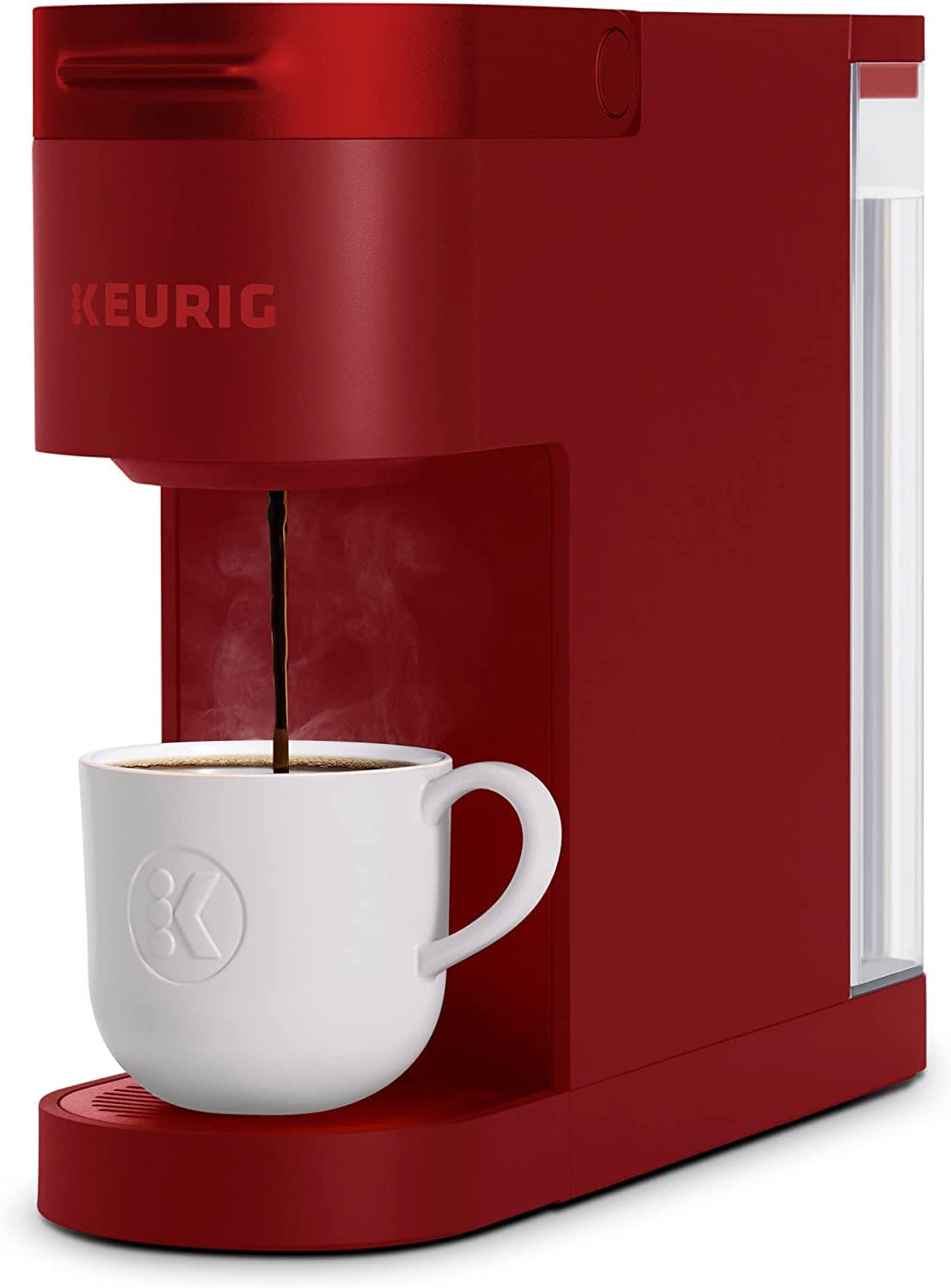 Keurig K-Slim Coffee Maker. Single Serve K-Cup Pod Coffee Brewer. Multistream Technology. Scarlet Red