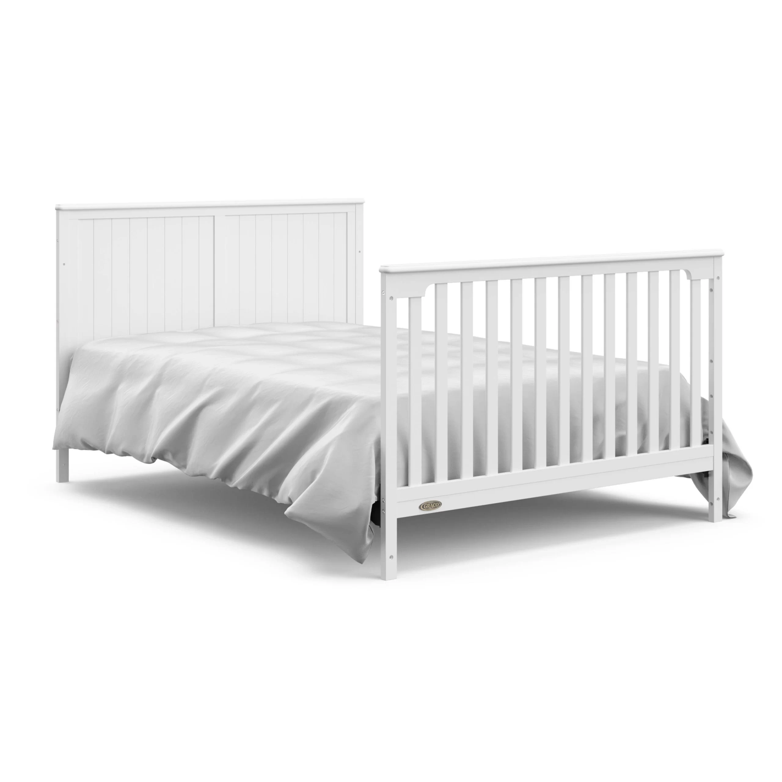 Graco Hadley 5-in-1 Convertible Crib and Changer with Drawer - White