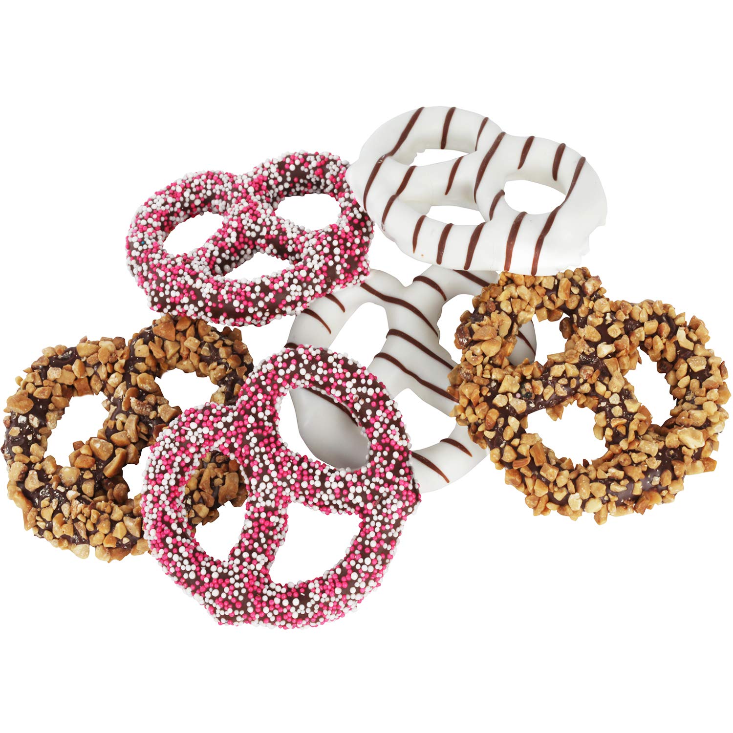 Hazel & Creme Chocolate Covered Pretzel Twist - Easter Chocolate Gift Basket. Corporate. Birthday. Holiday