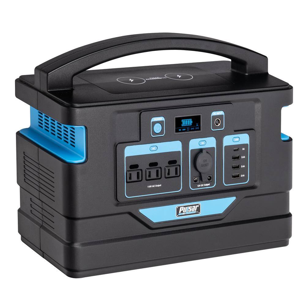 Pulsar PPS1000 1000-Watt Power Station with Push Button Start Battery Portable Generator for Outdoors