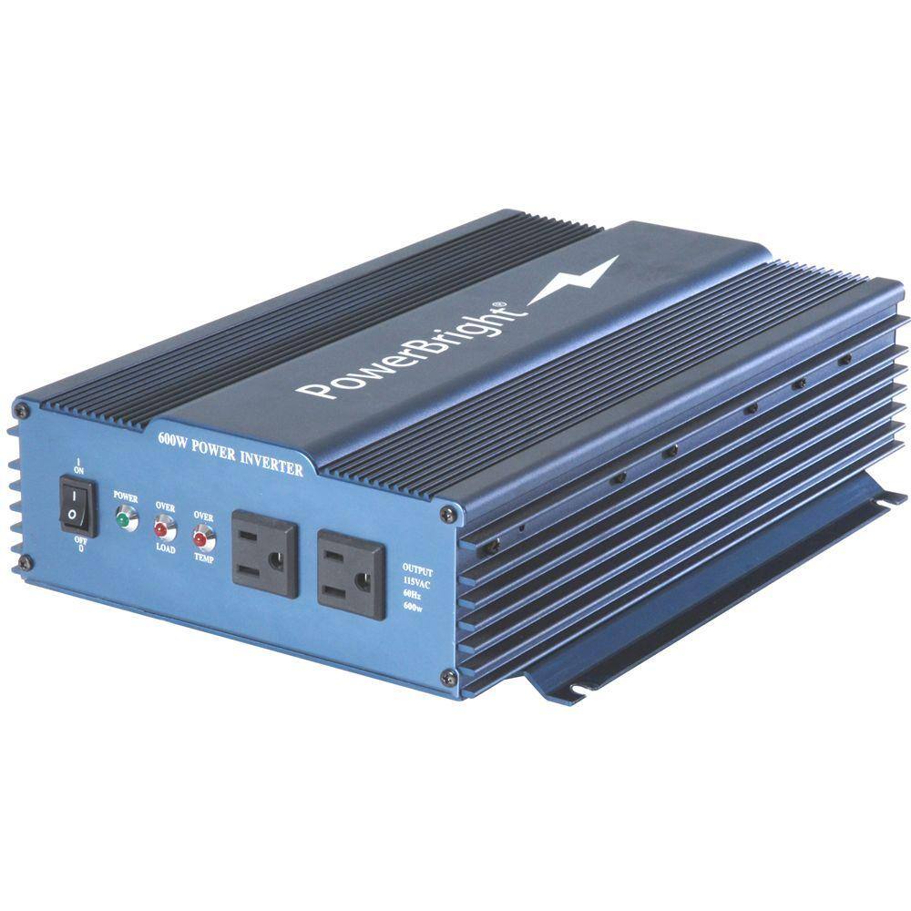 Power Bright  12-Volt DC to AC 600 Pure Sine Inverter