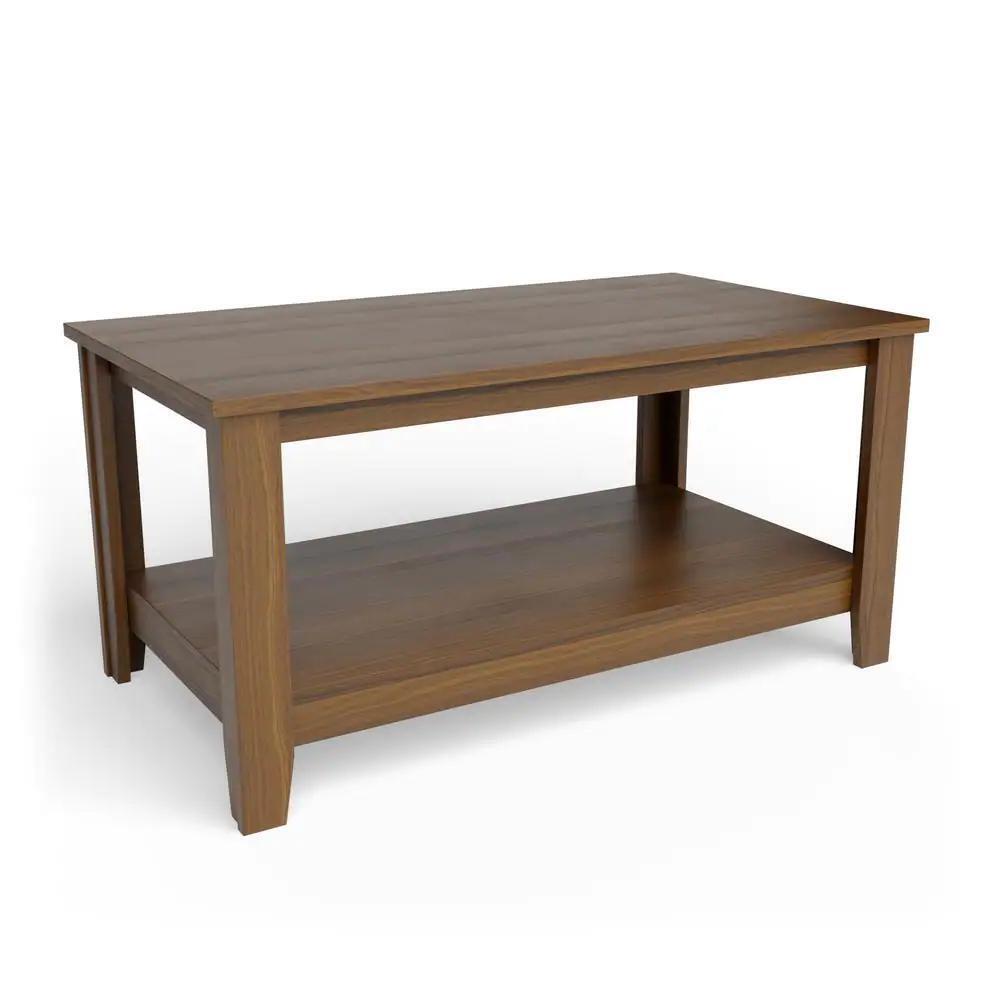 Brookside  Elise Walnut Acacia Mdf Farmhouse Coffee Table