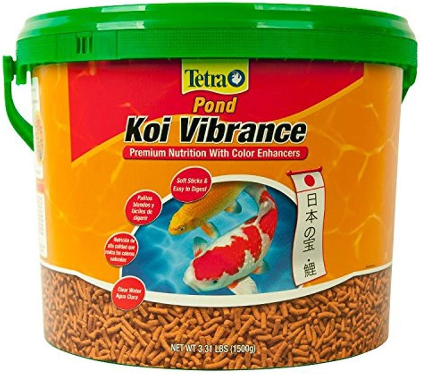Tetra Pond Koi Vibrance Color Enhancing Sticks Koi & Goldfish Food 3.08-pound