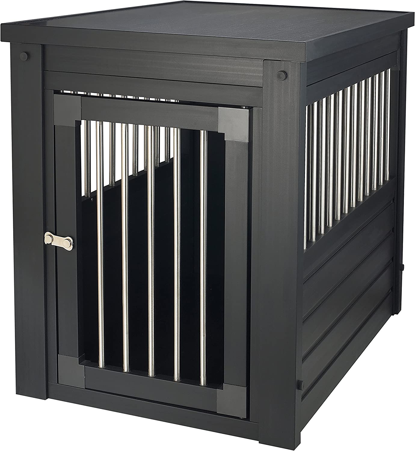 New Age Pet ecoFLEX Pet Crate End Table. Medium. Espresso