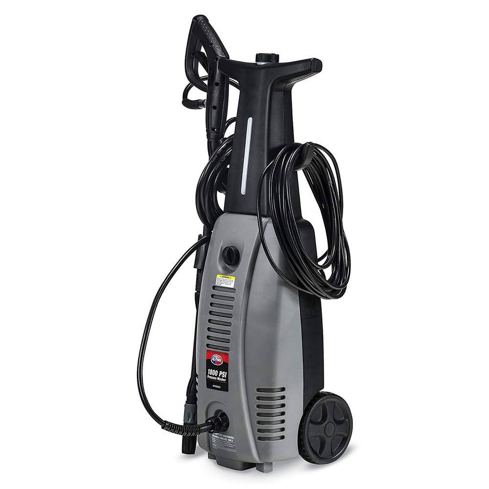 All Power APW5004 1800 PSI 1.6 GPM Electric Pressure Washer with Hose Reel for House. Walkway. Car and Outdoor Cleaning