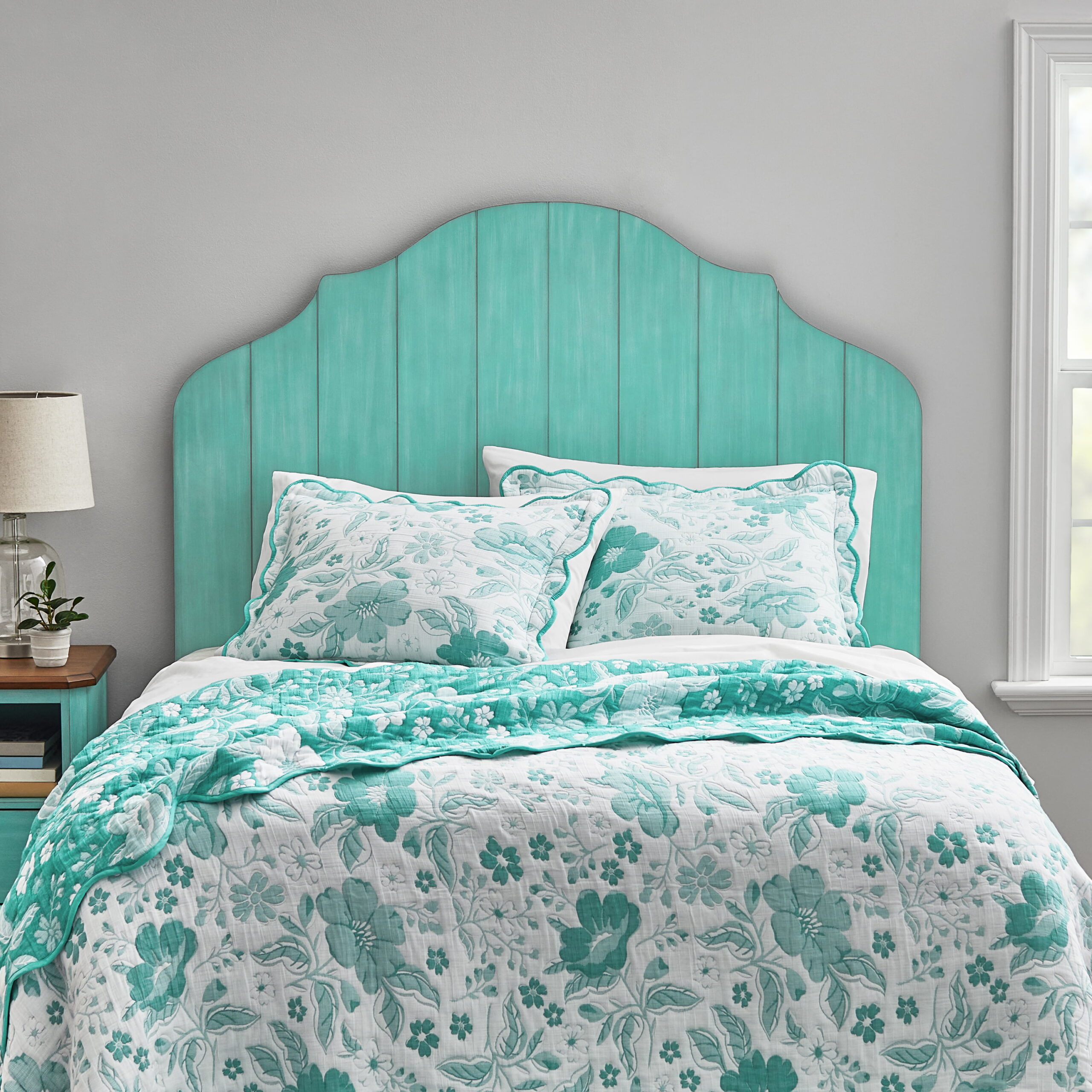 The Pioneer Woman Queen Headboard. Teal