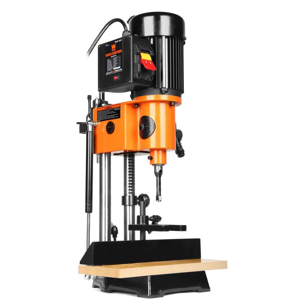 WEN 43013 5 Amp Cast Iron Bench Mortiser with Chisel Bit Set