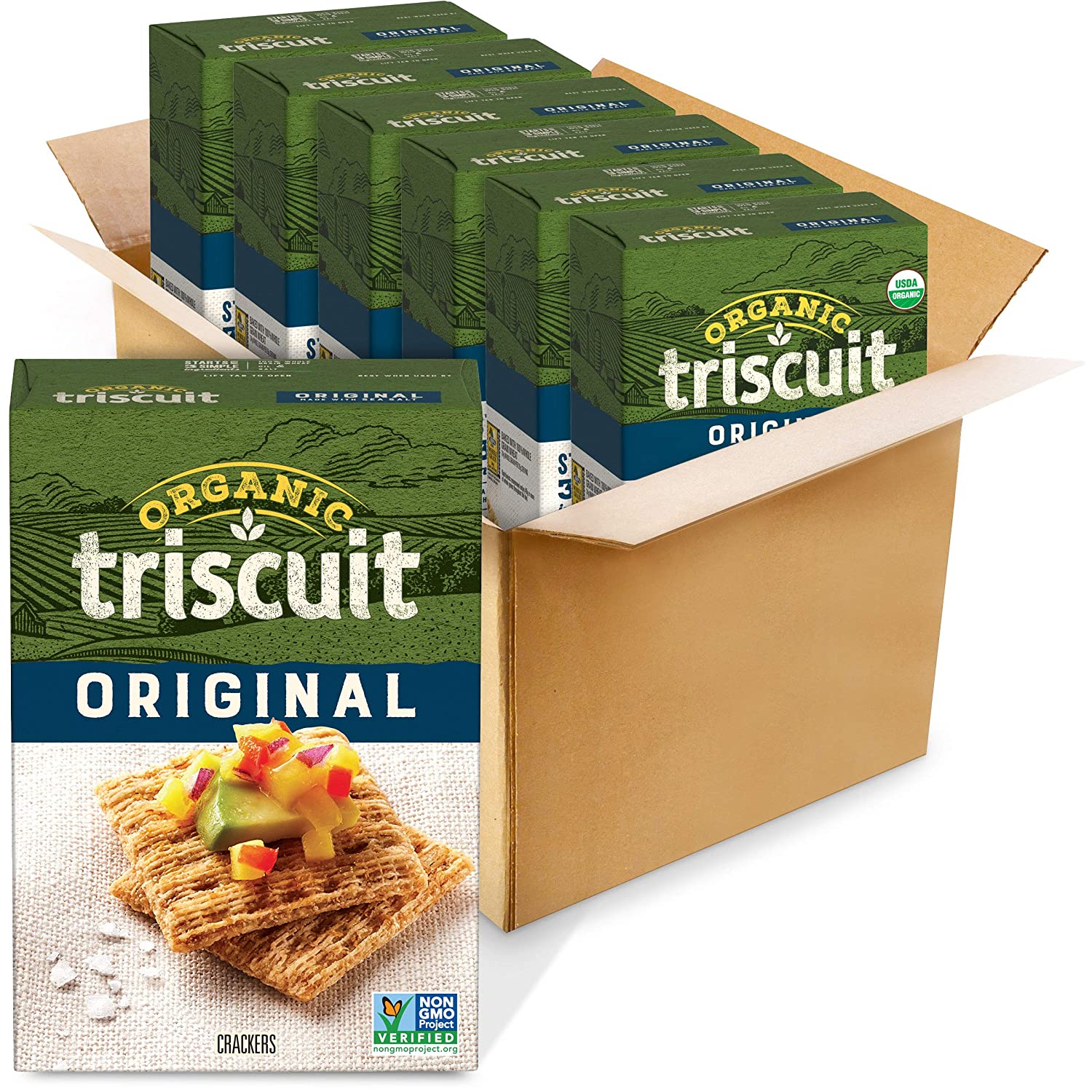 Triscuit Organic Original Crackers (Pack of 6) Non-GMO. 42 Ounce