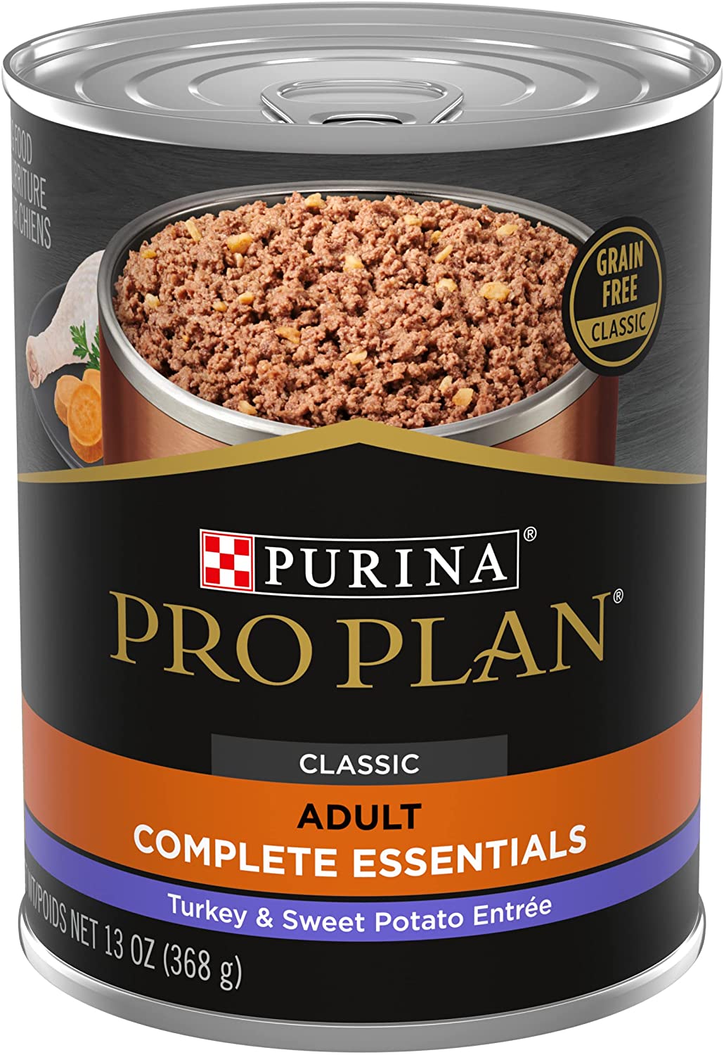 Purina Pro Plan Grain Free Adult Canned Wet Dog Food – (12) 13 oz. Cans