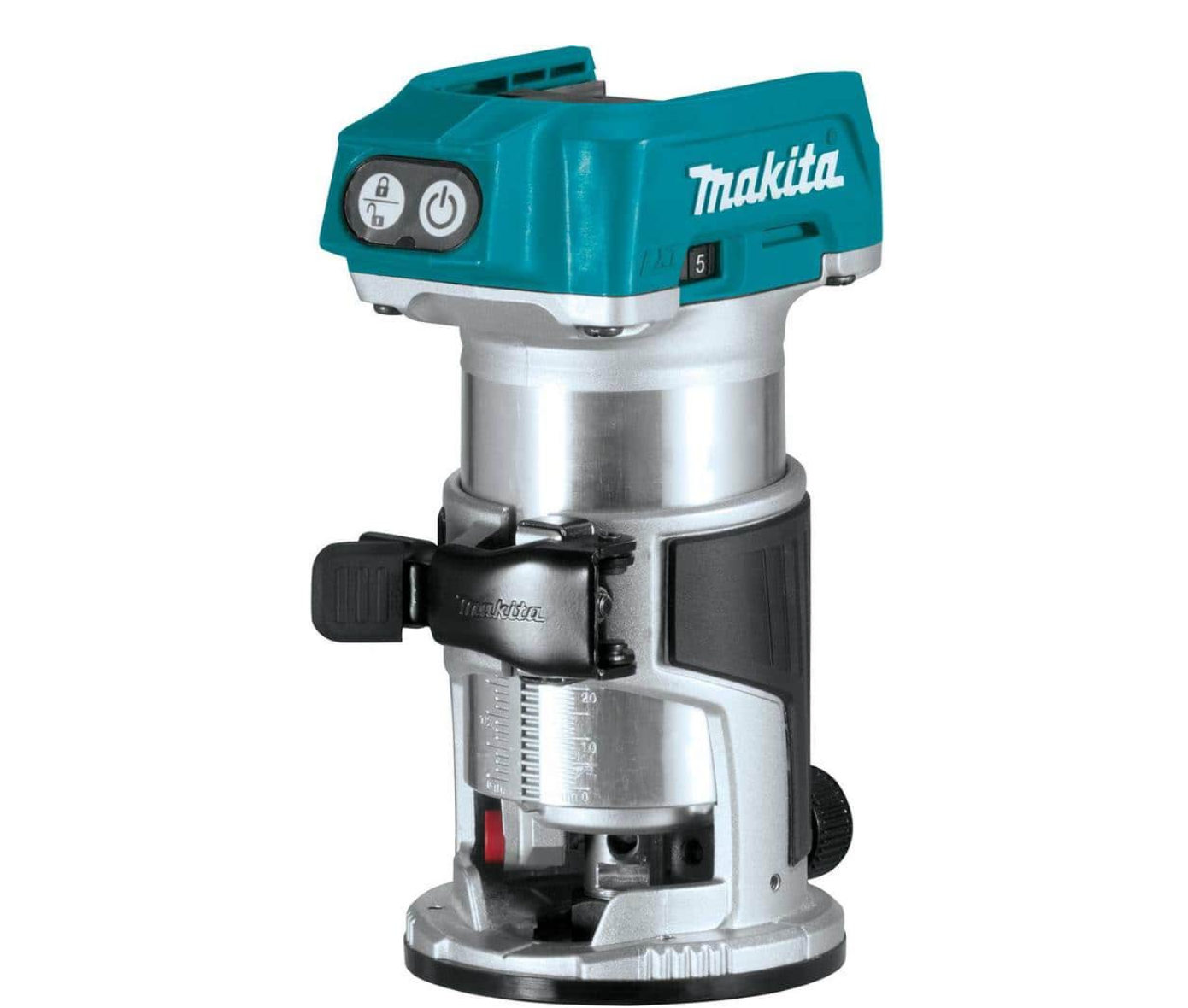 Makita XTR01Z 18V LXT Lithium-Ion Brushless Cordless Variable Speed Compact Router with Built-In LED Light (Tool Only)