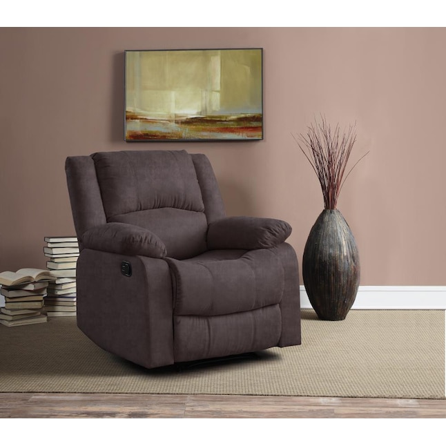 Relax A Lounger  Chocolate Microfiber Recliner